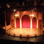 Designed & painted set for "Scrooge in Rouge"
 at In Tandem Theatre
